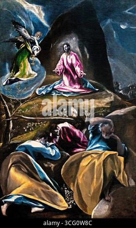 El Greco painting. Jesus in the Garden of Olives by El Greco (Domenikos ...