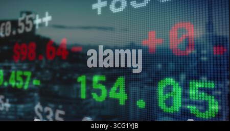 Displaying large green 154 Stock Photo