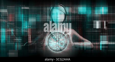 Internet Multimedia Sharing and Viewing as Concept Stock Photo