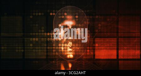 System Integration Technology Futuristic Platform Concept Art Stock Photo