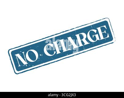 A No Charge Rubber Stamp Seal for Free Products and Services Stock Vector