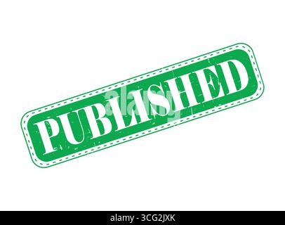 A Published Rubber Stamp Seal on a Bar Stock Vector