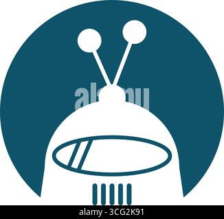 Robot logo icon illustration design Stock Vector