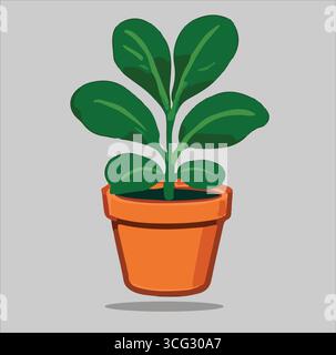 The Green Plant Vector Design Stock Vector
