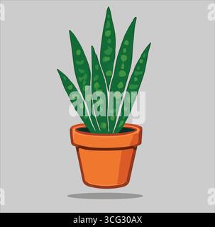 The Green Vector Plant Stock Vector