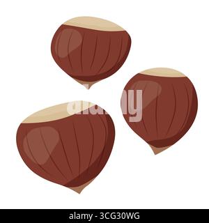 sweet chestnut icon - vector illustration Stock Vector