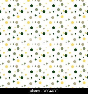 Abstract Colorful Polkadot Seamless Pattern Design Stock Vector