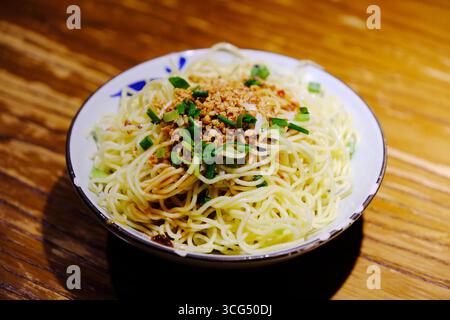 Chinese cold noodles close up Stock Photo