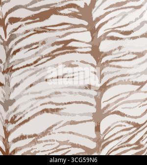Full seamless wallpaper for zebra and tiger stripes animal skin pattern. Black and white design for textile fabric printing. Fashionable and home desi Stock Vector