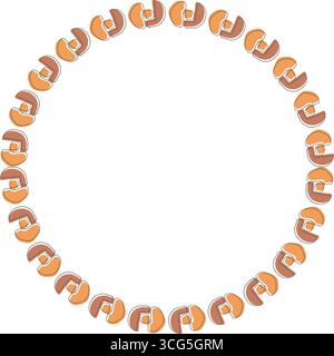 Vector frame for text. Modern Art graphics for hipsters. Colorful stylish geometric empty frame Stock Vector