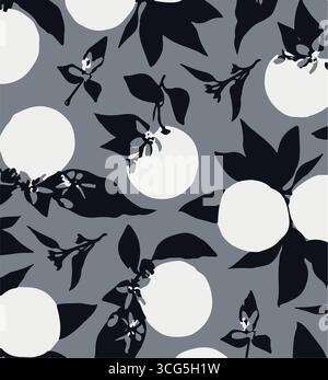 cherry pattern with red cherries in white oval frames on pastel plaid background. For cute stationery, textiles, kids decor, or kawaii-themed projects Stock Vector