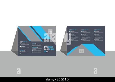 Trifold brochure design for business Stock Vector