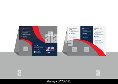 Trifold brochure design for business Stock Vector