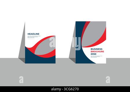 Book Cover Design Template in A4. Can be adapted to Brochure, Annual Report, Magazine, Poster, Business  Portfolio, Flyer, Banner, Website Stock Vector