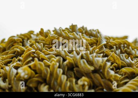 Health Food Concept , Gluten-free pasta made from seaweed on a white background Stock Photo