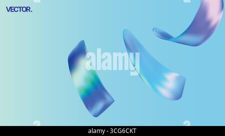 An Elegant Abstract Vector Design featuring Fluid Shapes that are visually captivating and artistic Stock Vector