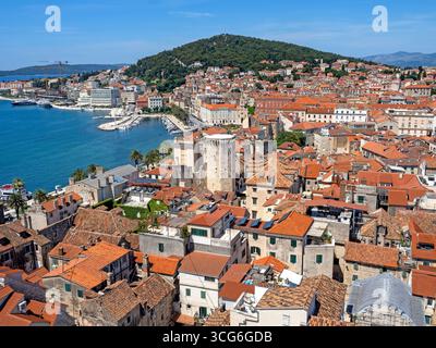 View across the rooftops of Split Stock Photo