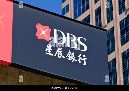 Shanghai,China-July 5th 2025: DBS bank logo Stock Photo