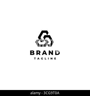 Propeller Triangle Initial letters CCC Logo Design. Propeller Symbol Three Rotating C Letters Logo Design. Stock Vector