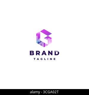Simple Geometric Letter G Arrow Up Logo Design. Elegant Geometric Initial Letter G Logo Design. Stock Vector
