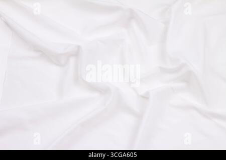 Abstract soft fabric texture pattern overlay White background. Stock Photo