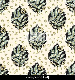 watercolor flowers with leaves. watercolor flower seamless pattern. Watercolor print in rustic vintage style, textile or wallpapers. Stock Vector