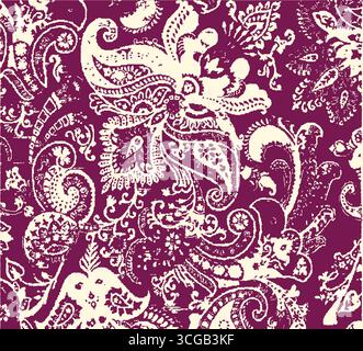 boho paisley Floral Ikat pattern embroidery border. Ethnic ikat floral Ethnic Indian Pattern Ikat pattern Ethnic Pattern Border floral Aztec embroider Stock Vector