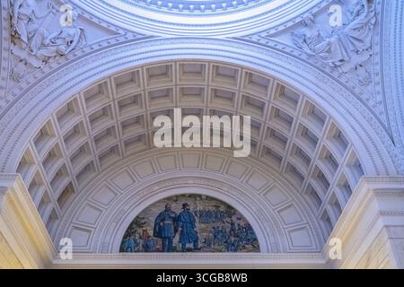 inside Grant's Tomb in NYC, upper Manhattan Stock Photo