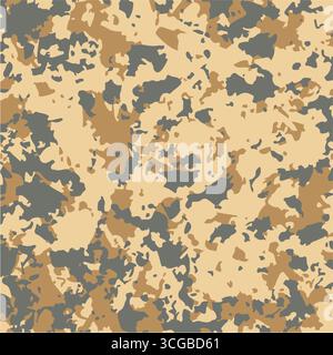 camo seamless print vector fashion pattern, urban textile design Stock Vector