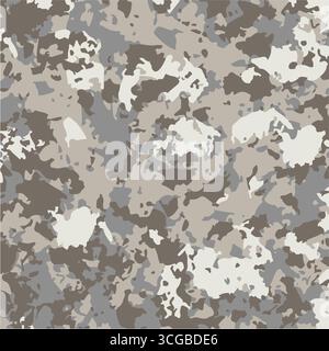 camo seamless print vector fashion pattern, urban textile design Stock Vector