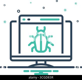 Icon for debug, fixing Stock Vector