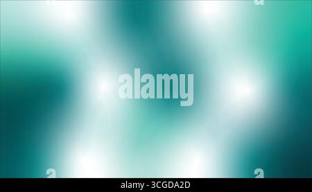Sea Green Gradient Background Vector in gradation sea green and white Stock Vector