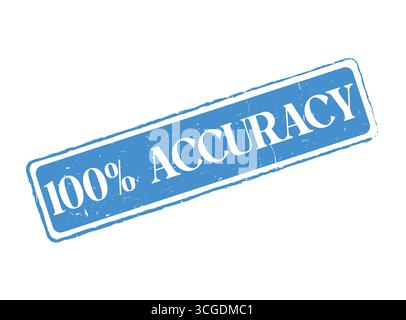 A 100% Accuracy Rubber Stamp Seal for Quality and Assurance Stock Vector