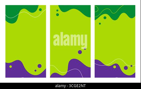 Abstract elements organic fluid liquid shapes background design. Stock Vector