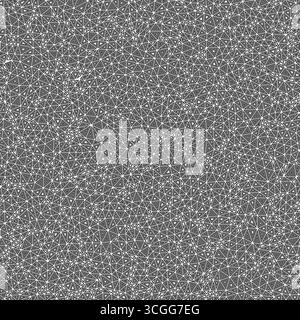 Pattern of triangle shapes. Tiny triangles size. Multiple repeated inner triangles. Black and white style. Repeatable pattern. Amazing vector tiles. Stock Vector