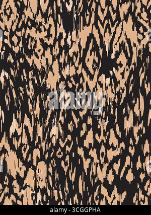 Abstract seamless pattern. Hand-drawn geometric lines in 2-tone black and white. Design for fashion, digital backdrops, or contemporary graphic art. I Stock Vector