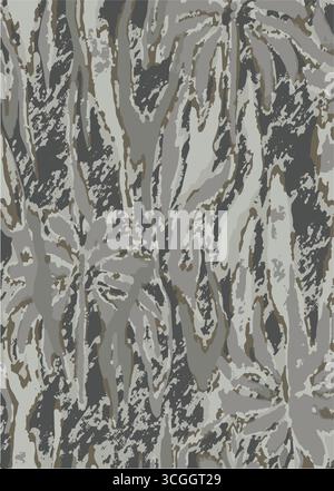 Abstract seamless pattern. Hand-drawn geometric lines in 2-tone black and white. Design for fashion, digital backdrops, or contemporary graphic art. I Stock Vector