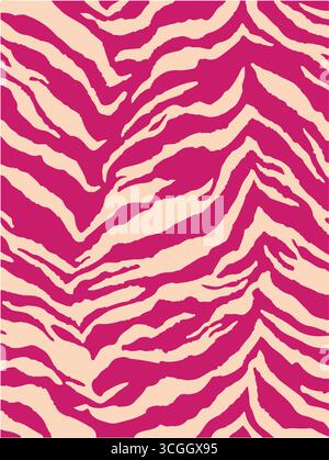 Zebra print, a black and white color, grunge lines ikat pattern, striped seamless pattern, Vector illustration background for print the paper. Stock Vector