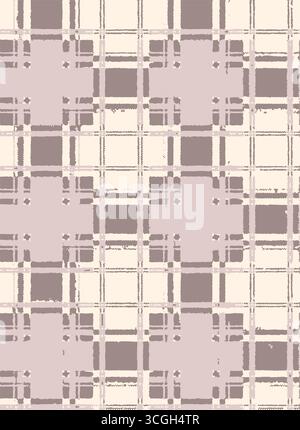 Seamless plaid pattern, brown, cream, suitable for designing clothes such as skirts and pants to add a chic and striking look to your outfit, vector i Stock Vector