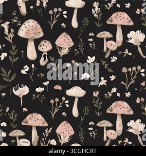 Abstract seamless pattern. Hand-drawn geometric lines in 2-tone black and white. Design for fashion, digital backdrops, or contemporary graphic art. I Stock Vector