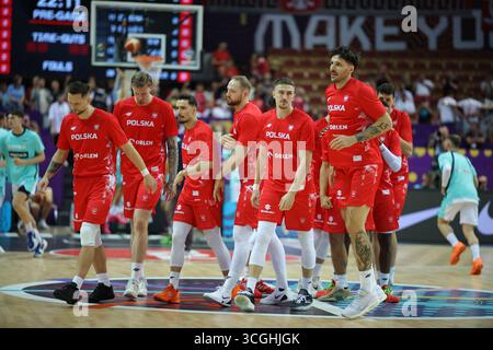 Wroclaw, Lower Silesia, Poland. 28th Aug, 2025. Team Poland during EuroBasket 2025 game between Slovenia and Poland, August 28, 2025. Katowice, Poland (Credit Image: © Mateusz Birecki/ZUMA Press Wire) EDITORIAL USAGE ONLY! Not for Commercial USAGE! Stock Photo
