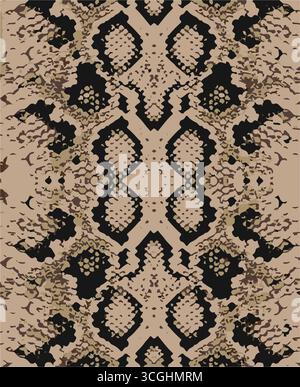 Animal skin pattern seamless. Design for fabric, wallpaper, wrapping, background. Stock Vector