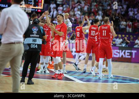 Wroclaw, Lower Silesia, Poland. 28th Aug, 2025. Team Poland during EuroBasket 2025 game between Slovenia and Poland, August 28, 2025. Katowice, Poland (Credit Image: © Mateusz Birecki/ZUMA Press Wire) EDITORIAL USAGE ONLY! Not for Commercial USAGE! Stock Photo