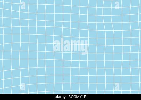 crumpled blue checkered paper texture or pool tiles background- vector illustration Stock Vector