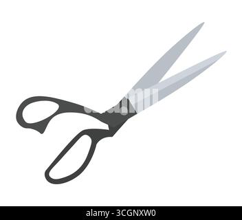 dressmaker's shears, tailor's scissors; perfect for fashion blogs, sewing tutorials, or textile-related promotions- vector illustration Stock Vector