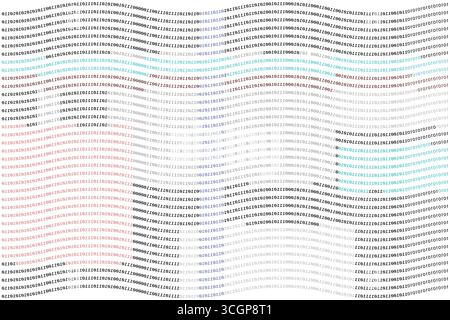 Computer code zero one binary code abstract matrix. Stock Vector