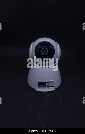Smart home CCTV camera with mobile app control Stock Photo