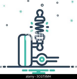 Icon for shock, aliment wheel Stock Vector