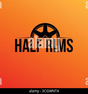 abstract half rims car tyre automotive. top view car rims isolated icon vector illustration Stock Vector