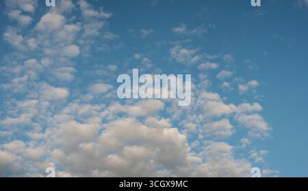 Light Cotton Ball Clouds Over London Stock Photo
